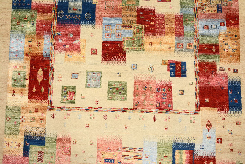 Alfombra Gabbeh - Loribaft Indus - 244 x 177 cm - multicolor