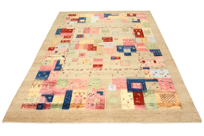 Alfombra Gabbeh - Loribaft Indus - 244 x 177 cm - multicolor