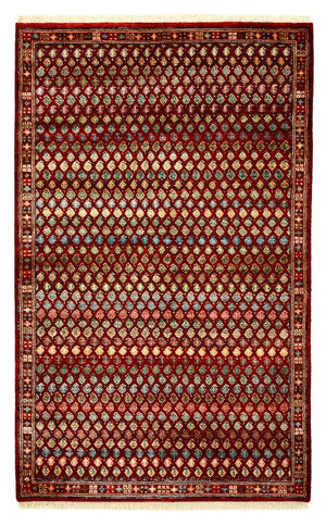 Alfombra de diseño - 155 x 97 cm - rojo burdeos
