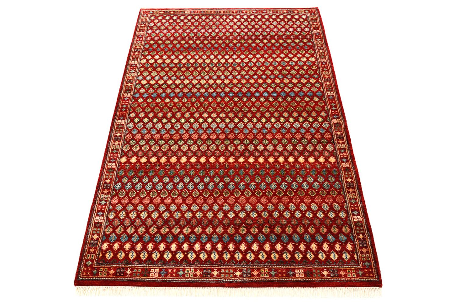 Alfombra de diseño - 155 x 97 cm - rojo burdeos