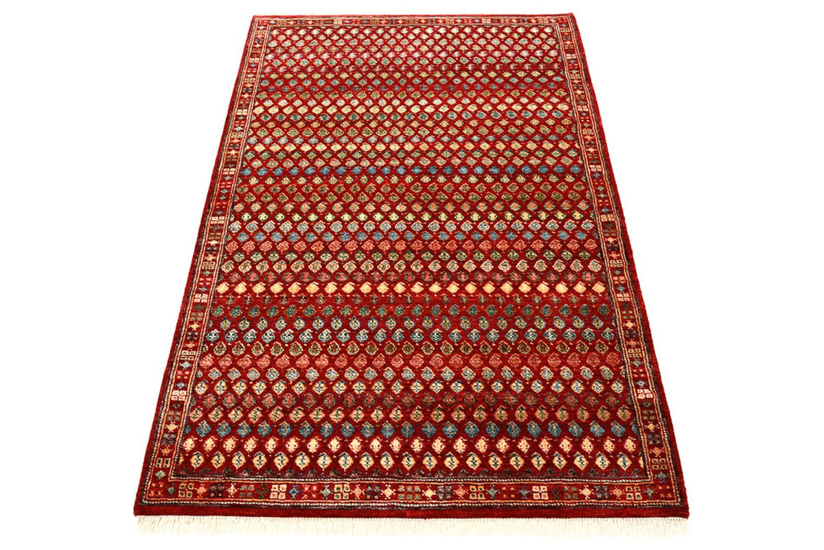 Alfombra de diseño - 155 x 97 cm - rojo burdeos