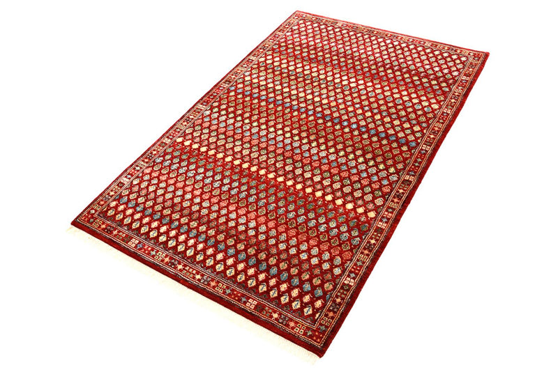 Alfombra de diseño - 155 x 97 cm - rojo burdeos