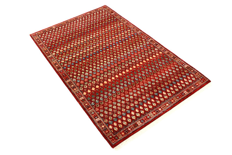 Alfombra de diseño - 155 x 97 cm - rojo burdeos