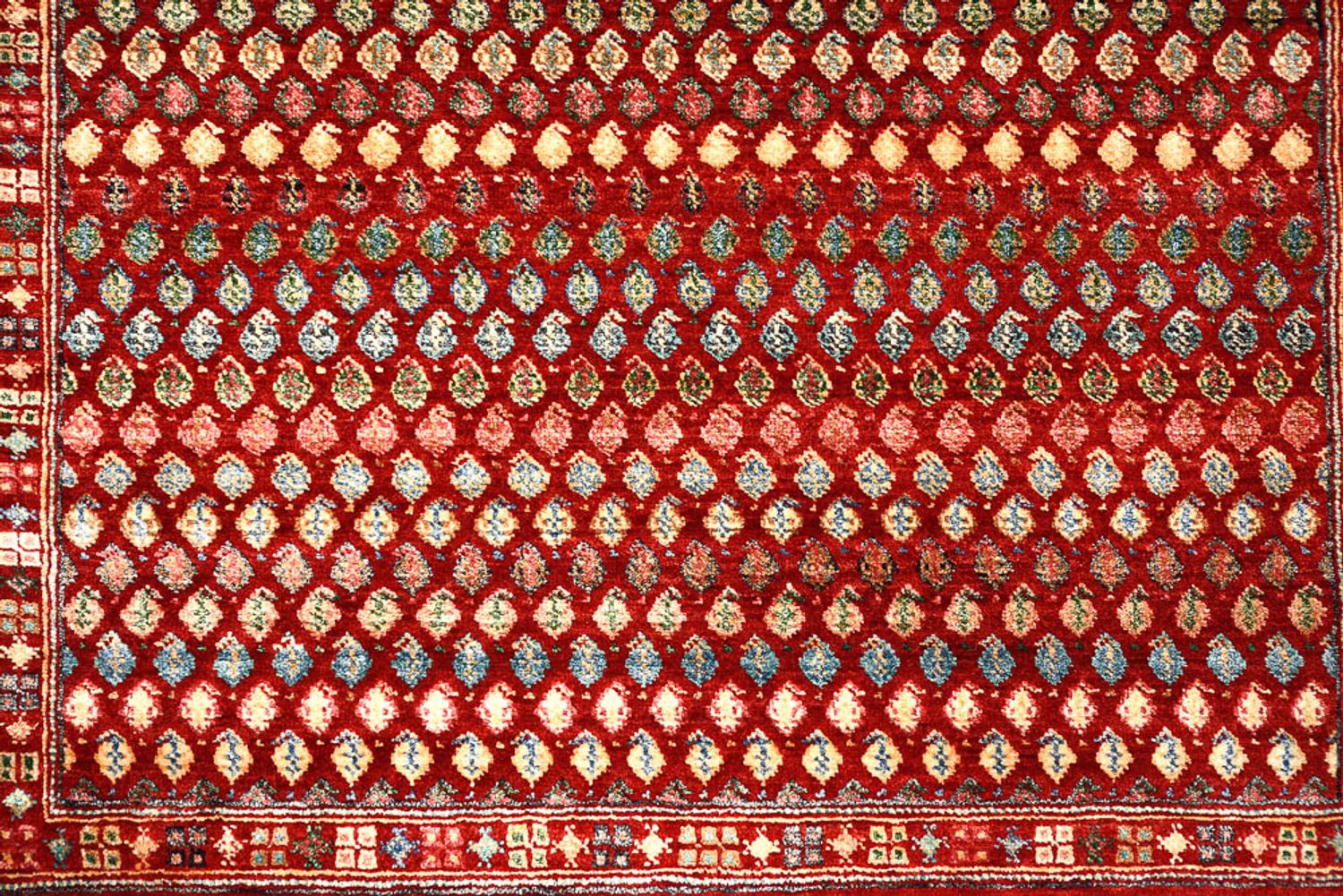Alfombra de diseño - 155 x 97 cm - rojo burdeos