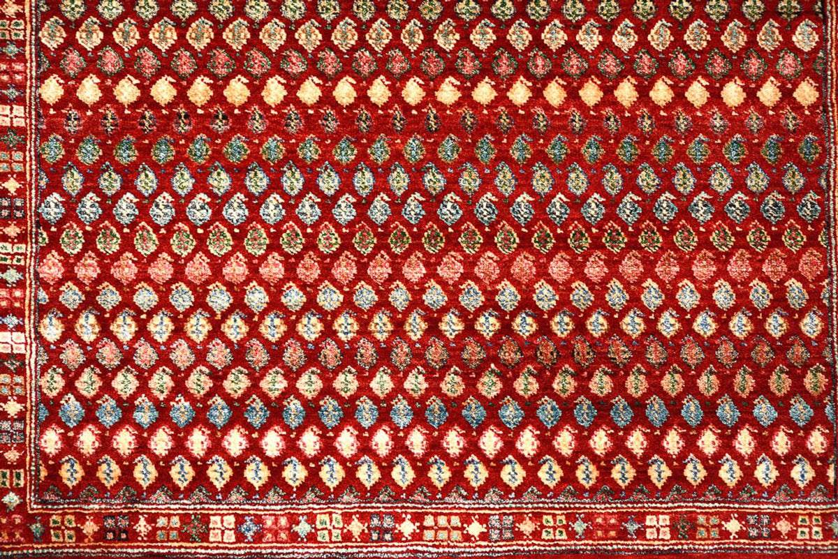 Alfombra de diseño - 155 x 97 cm - rojo burdeos