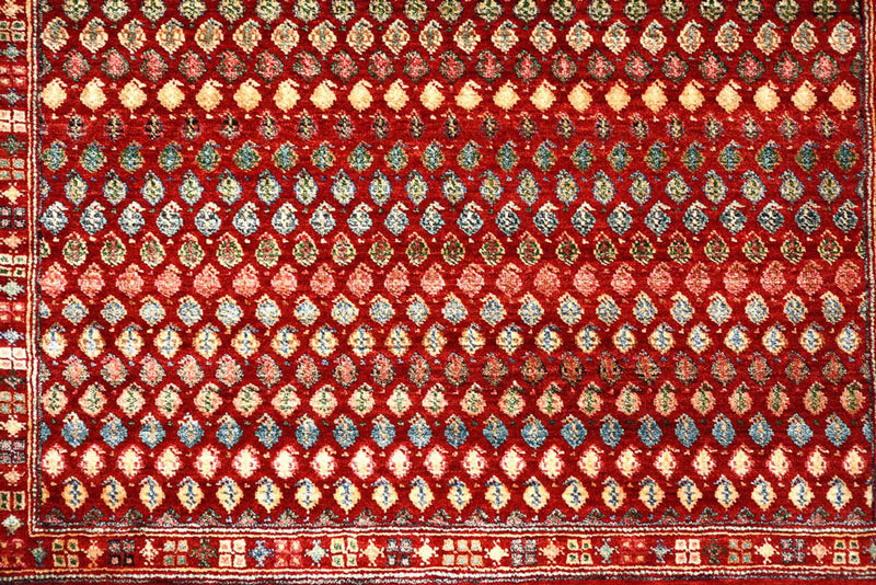 Alfombra de diseño - 155 x 97 cm - rojo burdeos