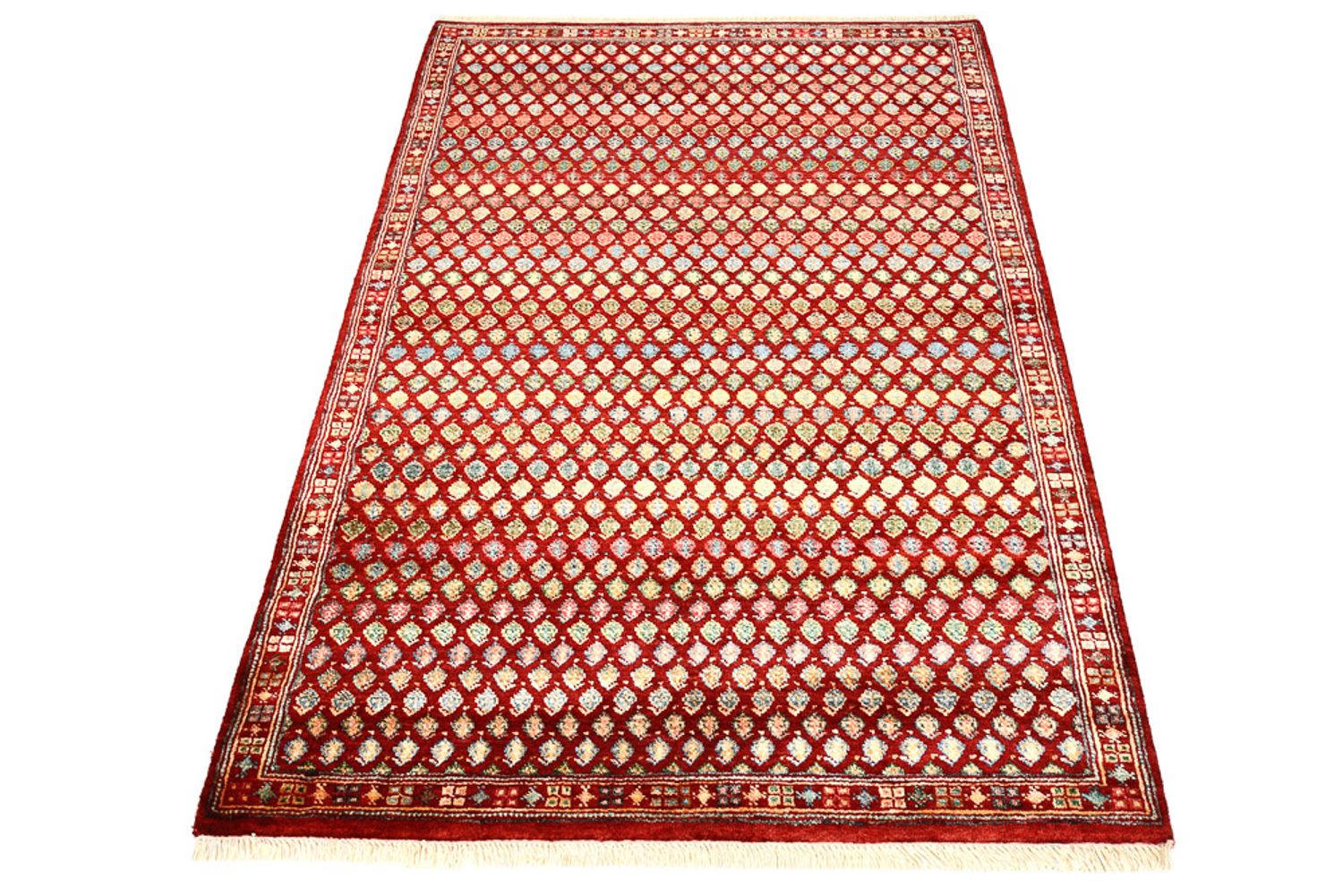 Alfombra de diseño - 155 x 97 cm - rojo burdeos