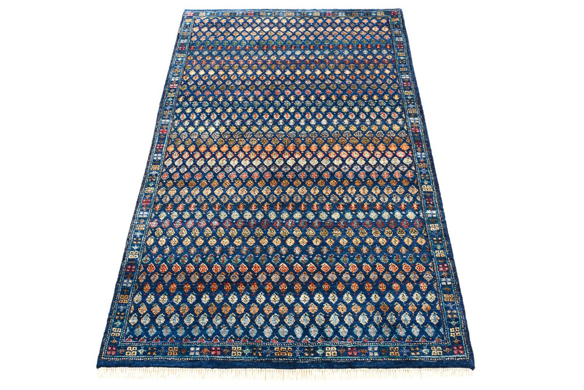 Alfombra de diseño - 154 x 93 cm - azul oscuro