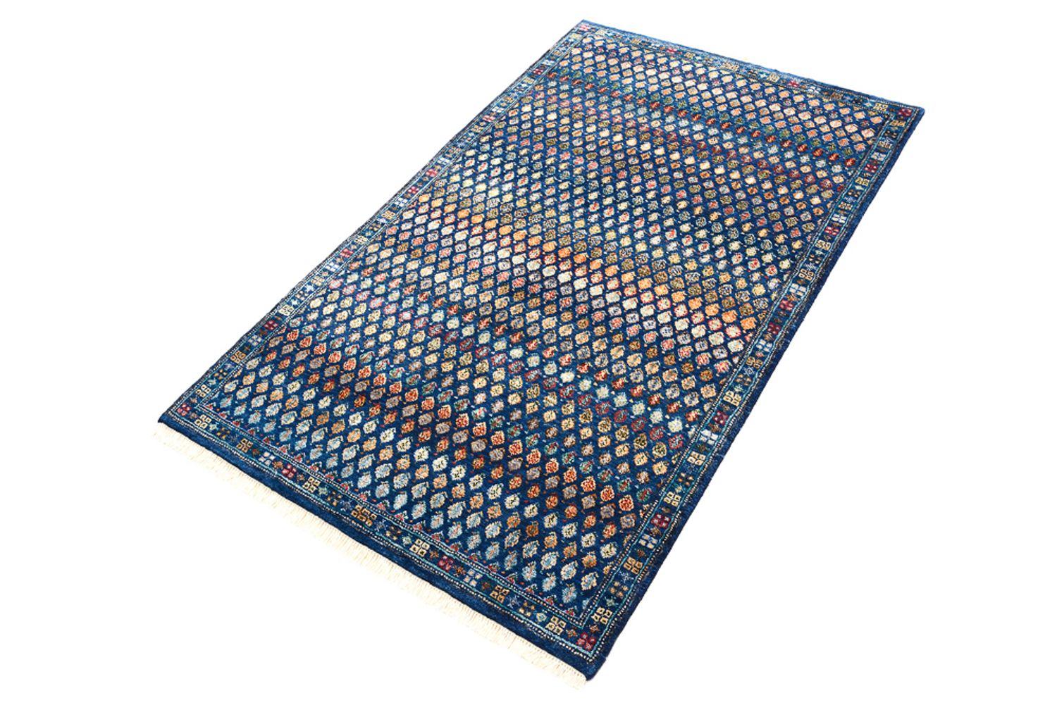 Alfombra de diseño - 154 x 93 cm - azul oscuro
