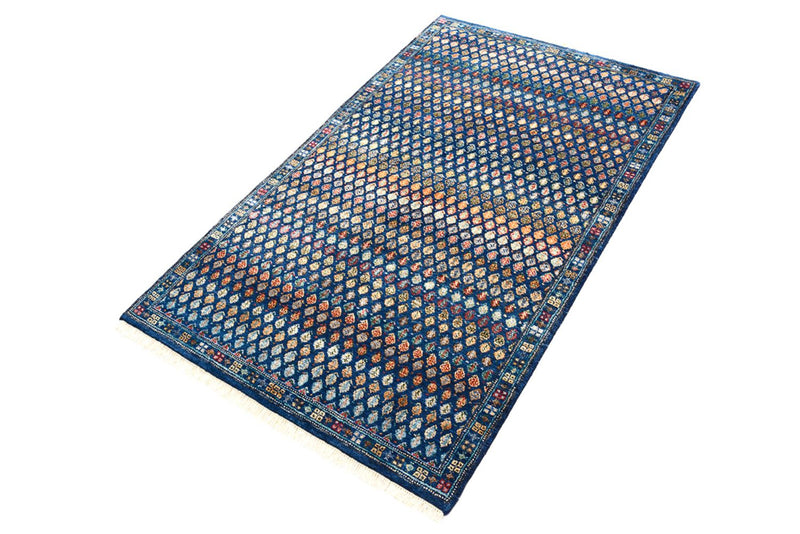Alfombra de diseño - 154 x 93 cm - azul oscuro