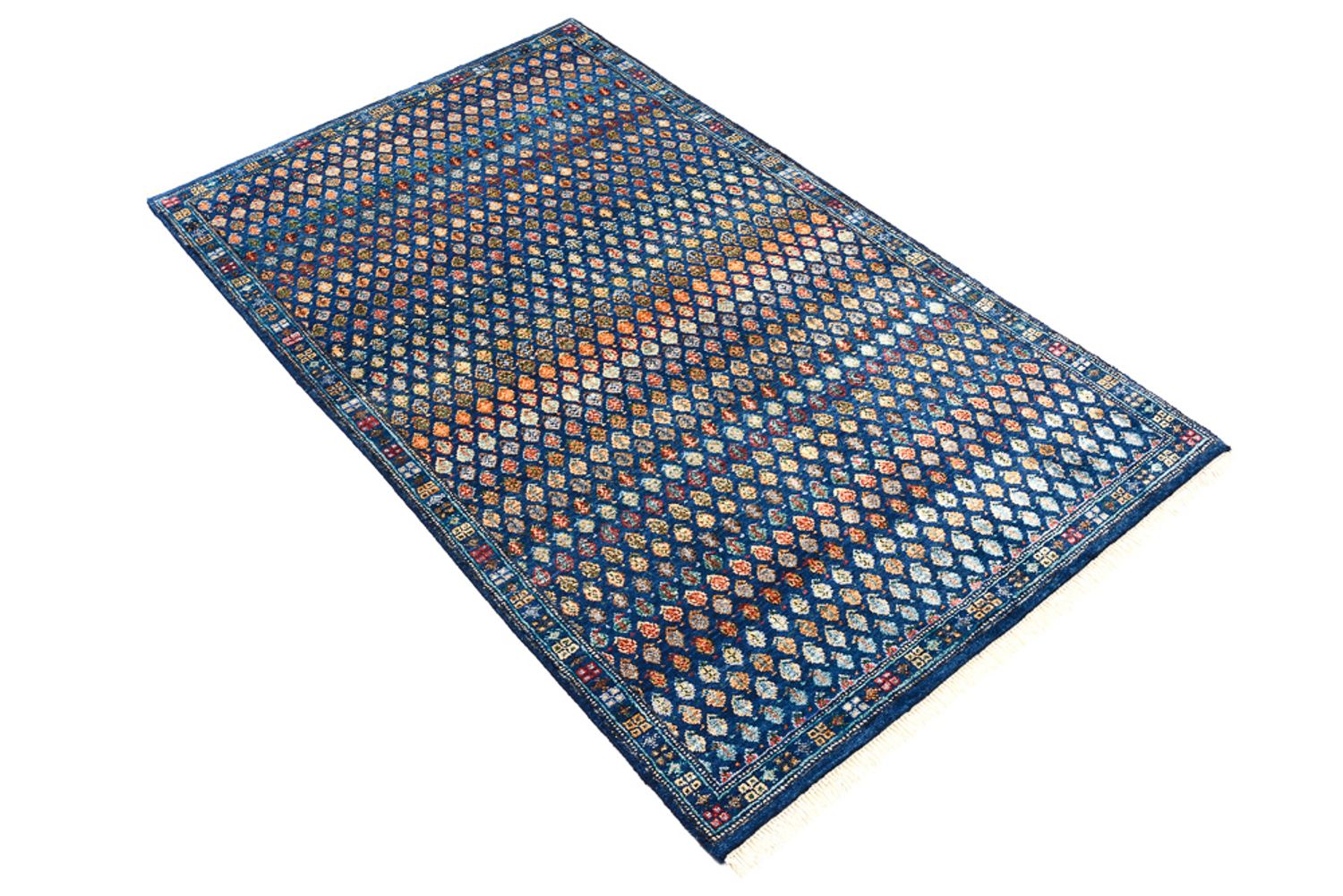 Alfombra de diseño - 154 x 93 cm - azul oscuro