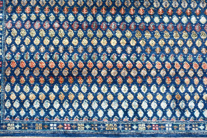 Alfombra de diseño - 154 x 93 cm - azul oscuro