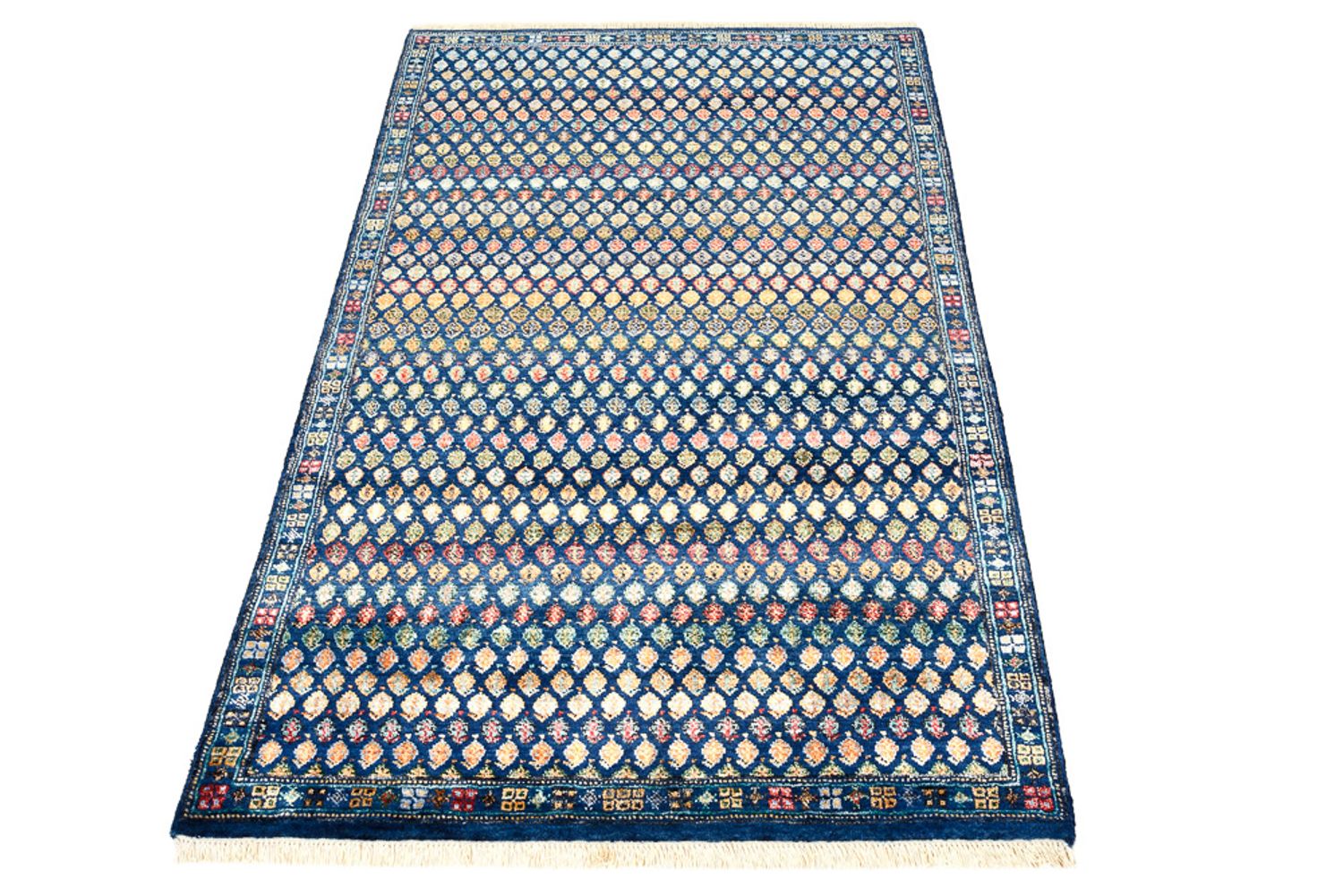 Alfombra de diseño - 154 x 93 cm - azul oscuro
