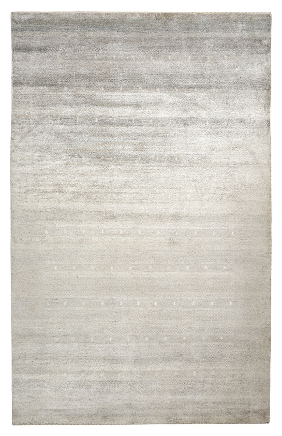 Alfombra Gabbeh - Loribaft Indus - 300 x 190 cm - gris claro