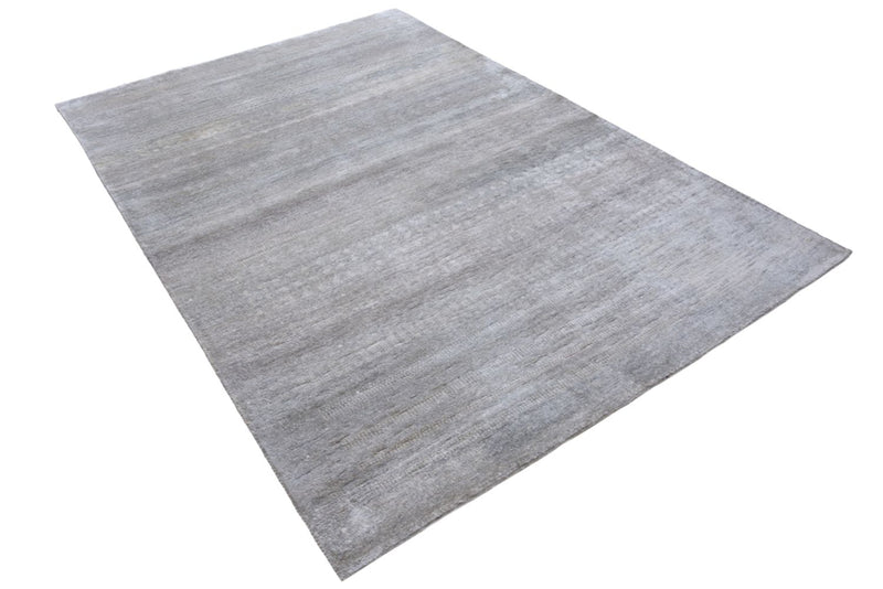 Alfombra Gabbeh - Loribaft Indus - 300 x 190 cm - gris claro