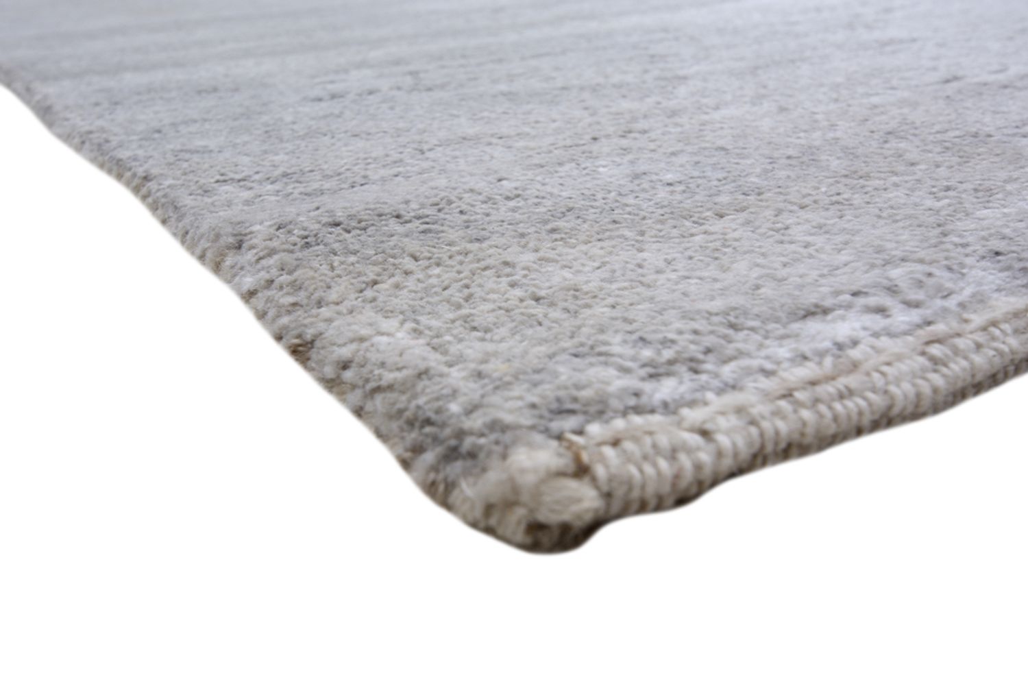 Alfombra Gabbeh - Loribaft Indus - 300 x 190 cm - gris claro