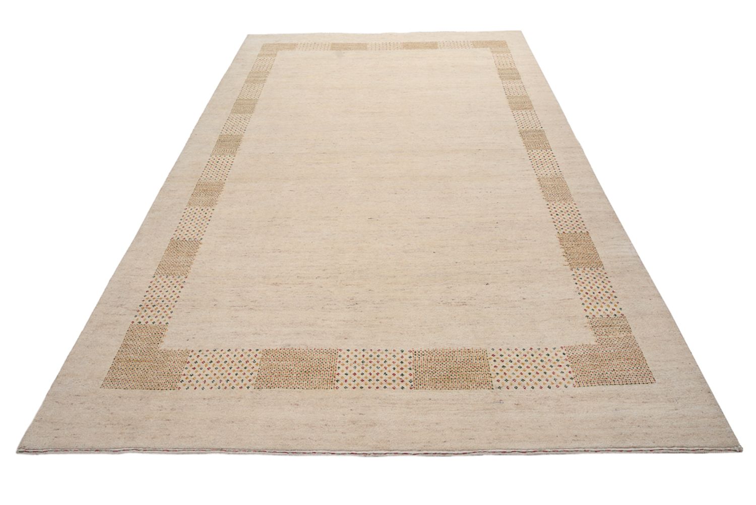 Alfombra Gabbeh - Loribaft Indus - 295 x 191 cm - beige claro