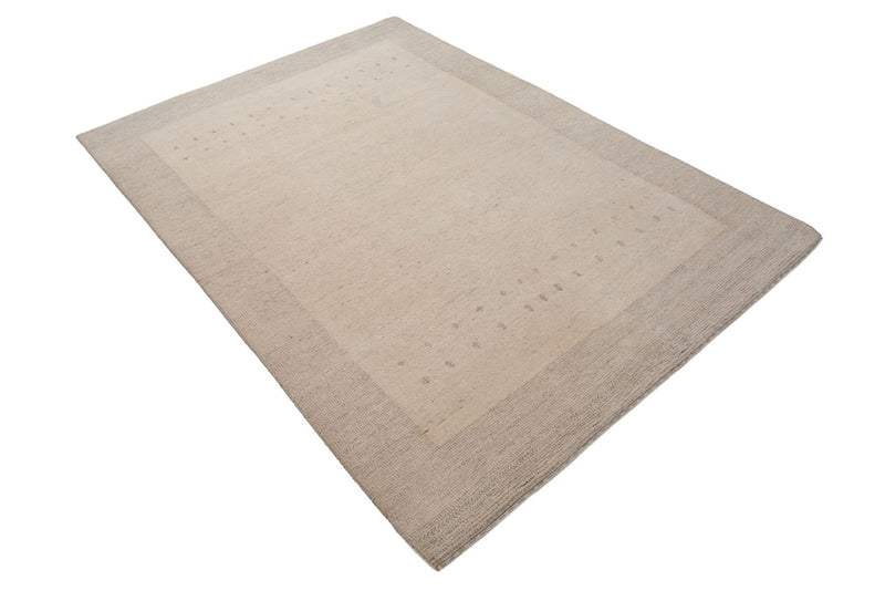 Alfombra Gabbeh - Loribaft Indus - 201 x 146 cm - gris claro