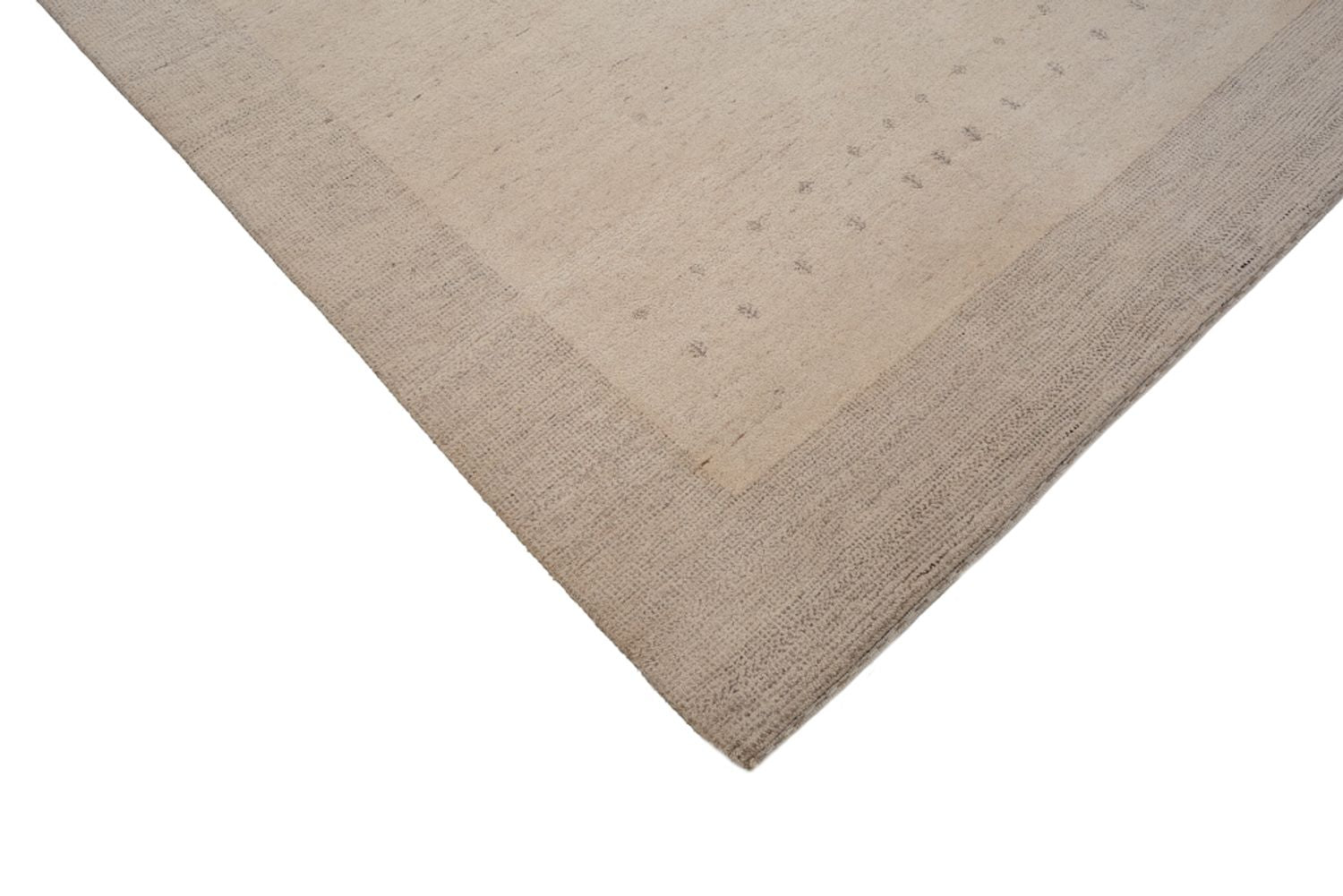 Alfombra Gabbeh - Loribaft Indus - 201 x 146 cm - gris claro