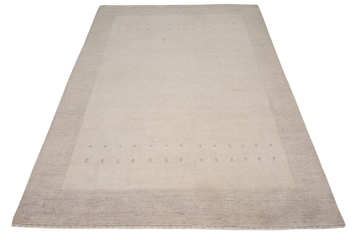 Alfombra Gabbeh - Loribaft Indus - 201 x 146 cm - gris claro