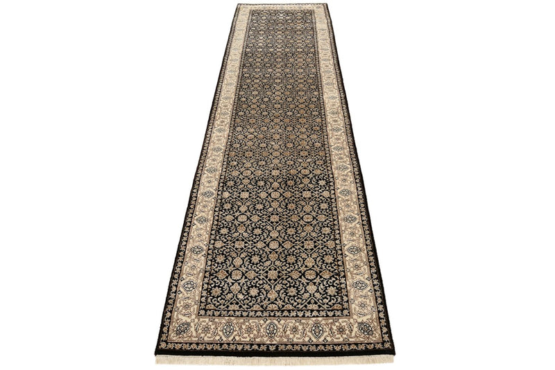Alfombra de pasillo Alfombra oriental - Bidjar - Indus - 304 x 83 cm - beige oscuro