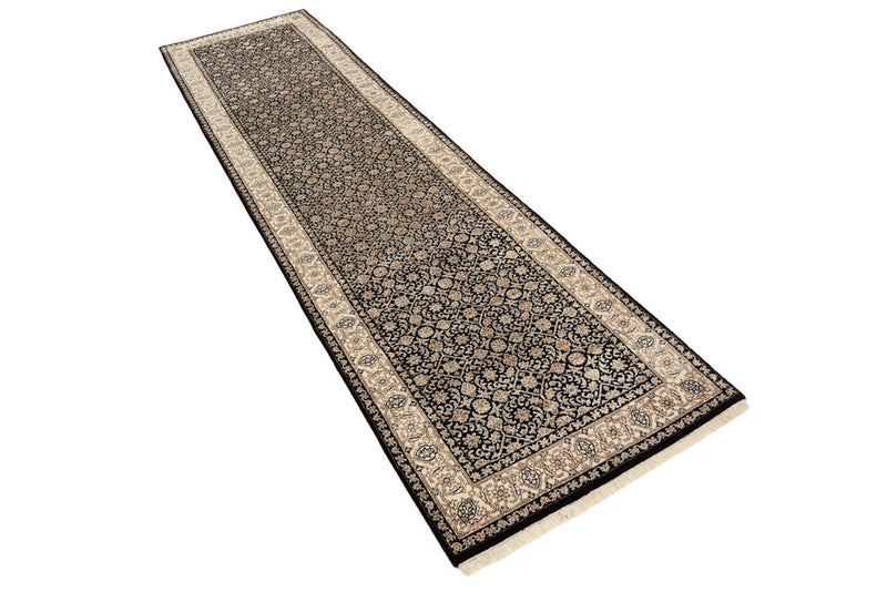 Alfombra de pasillo Alfombra oriental - Bidjar - Indus - 304 x 83 cm - beige oscuro