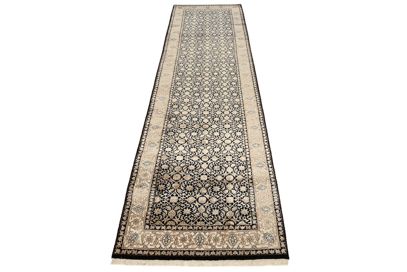 Alfombra de pasillo Alfombra oriental - Bidjar - Indus - 304 x 83 cm - beige oscuro