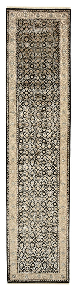 Alfombra de pasillo Alfombra oriental - Bidjar - Indus - 368 x 83 cm - beige oscuro