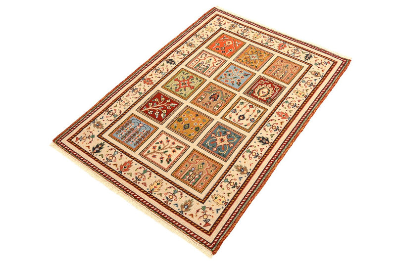Alfombra oriental - 117 x 84 cm - crema