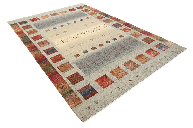 Alfombra Gabbeh - Loribaft Indus - 304 x 208 cm - beige oscuro