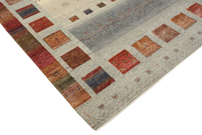 Alfombra Gabbeh - Loribaft Indus - 304 x 208 cm - beige oscuro