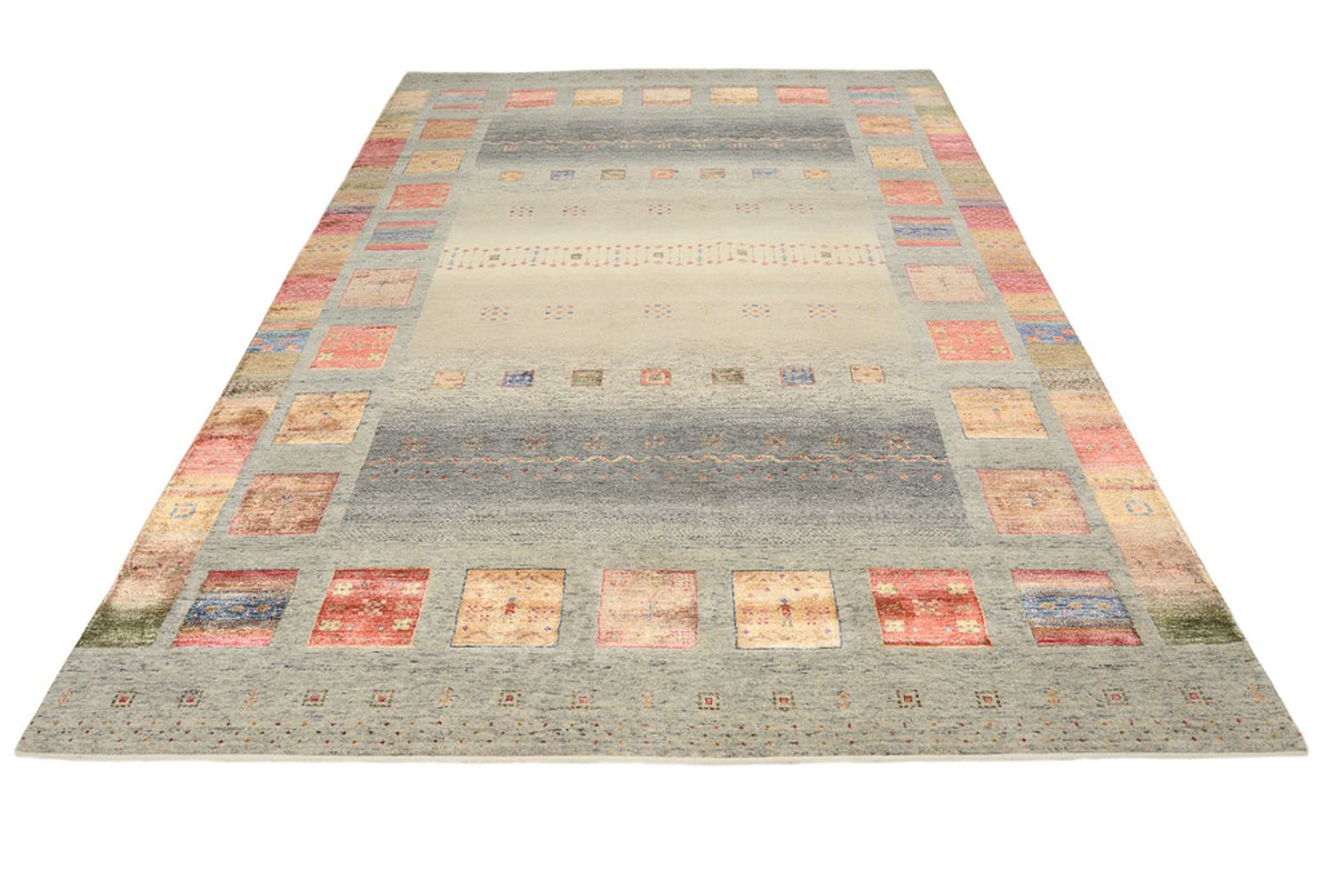 Alfombra Gabbeh - Loribaft Indus - 304 x 208 cm - beige oscuro