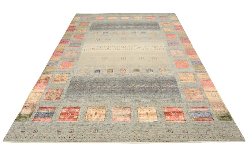 Alfombra Gabbeh - Loribaft Indus - 304 x 208 cm - beige oscuro
