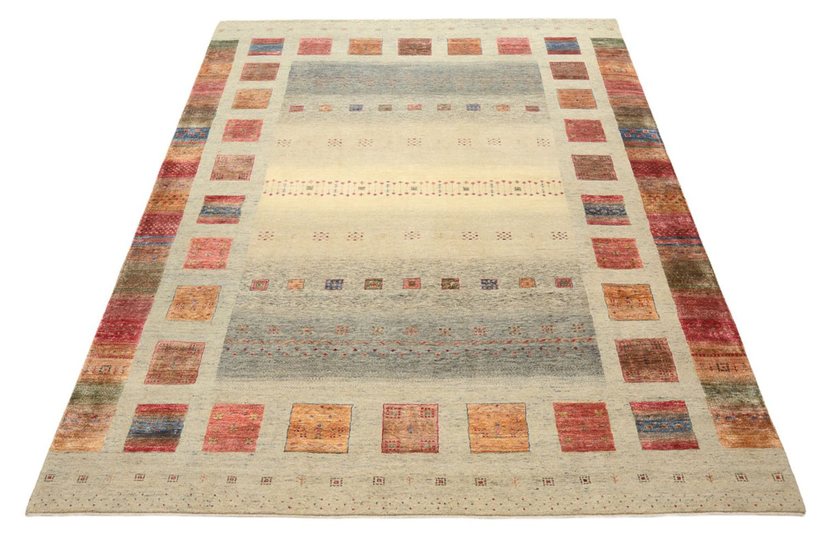 Alfombra Gabbeh - Loribaft Indus - 336 x 250 cm - beige oscuro