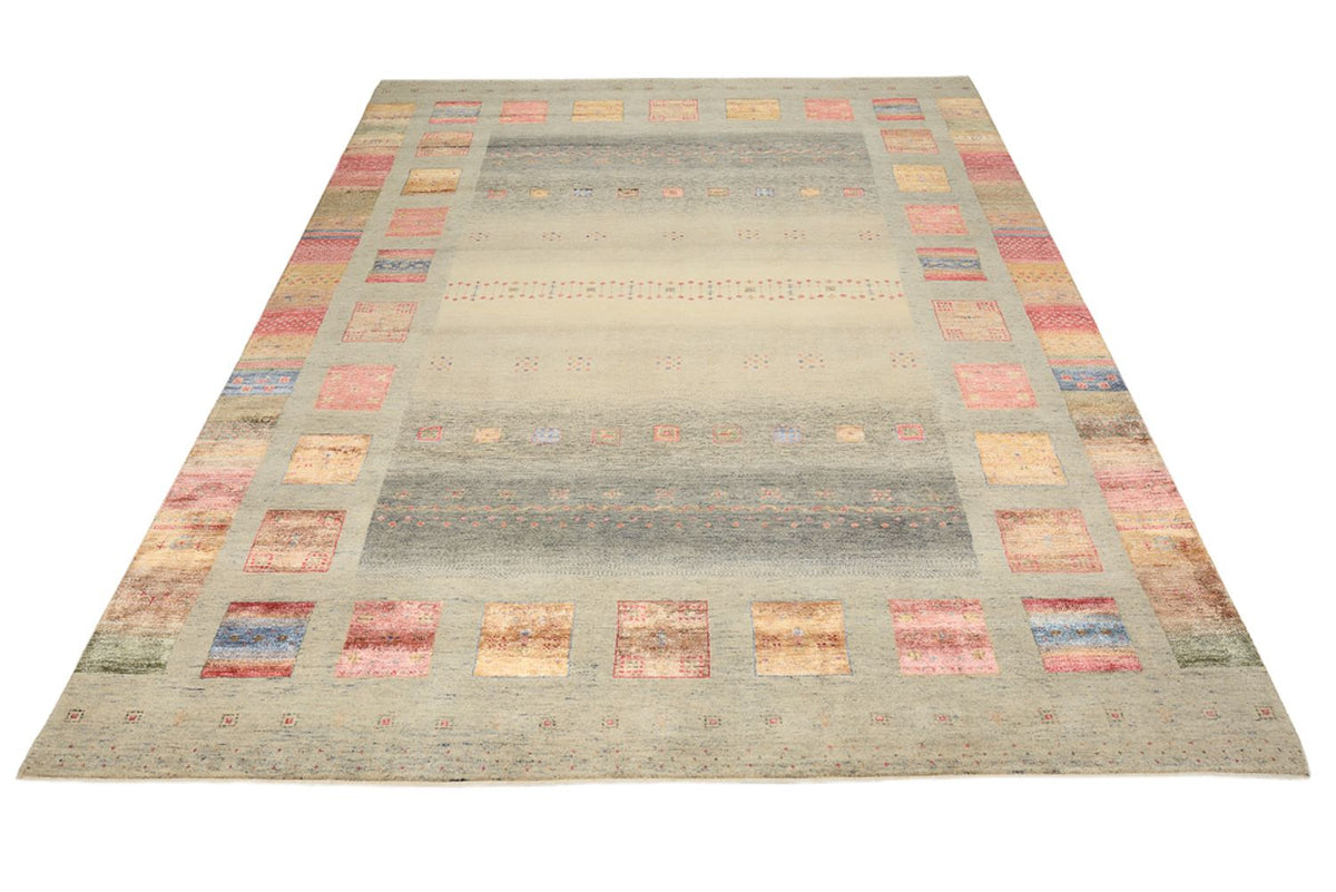 Alfombra Gabbeh - Loribaft Indus - 336 x 250 cm - beige oscuro