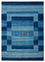Alfombra Gabbeh - Loribaft Indus - 345 x 247 cm - azul marino