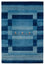Alfombra Gabbeh - Loribaft Indus - 304 x 204 cm - azul marino