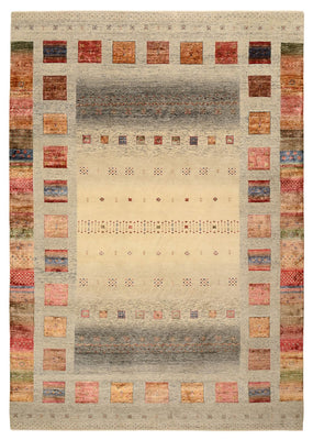 Alfombra Gabbeh - Loribaft Indus - 354 x 248 cm - beige oscuro