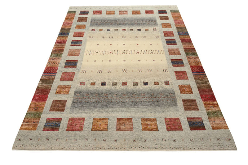 Alfombra Gabbeh - Loribaft Indus - 354 x 248 cm - beige oscuro
