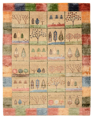 Alfombra Gabbeh - Loribaft Indus - 201 x 157 cm - multicolor