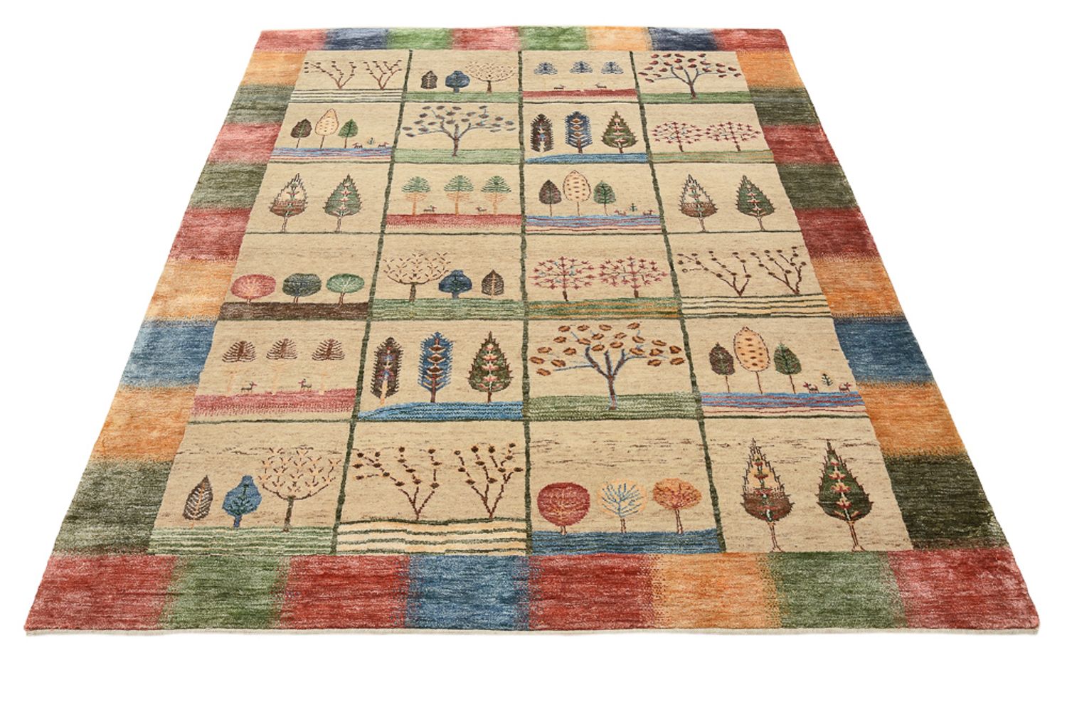 Alfombra Gabbeh - Loribaft Indus - 201 x 157 cm - multicolor