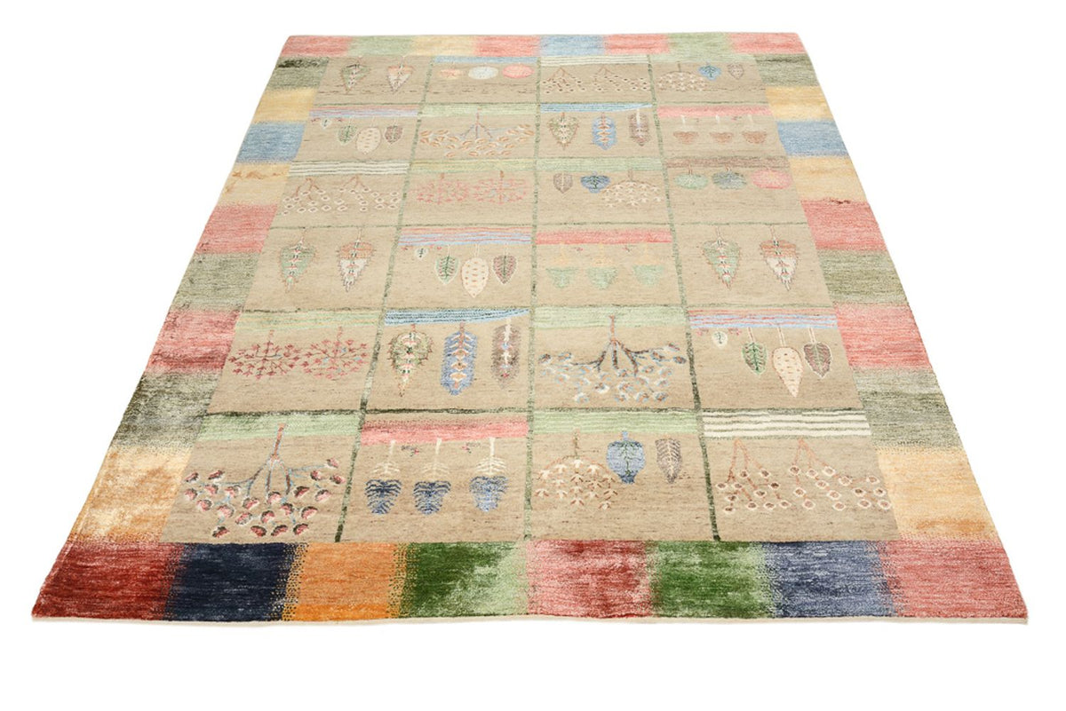 Alfombra Gabbeh - Loribaft Indus - 201 x 157 cm - multicolor