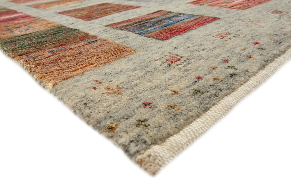 Alfombra Gabbeh - Loribaft Indus cuadrado  - 156 x 152 cm - beige oscuro