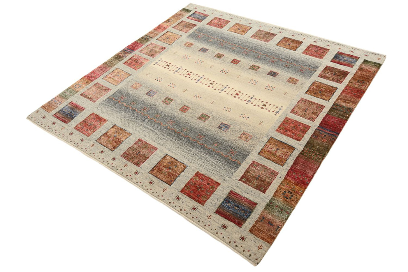 Loribaft Indo Alfombra 156x156cm - Alfombra de lana