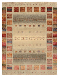 Alfombra Gabbeh - Loribaft Indus - 204 x 154 cm - beige oscuro