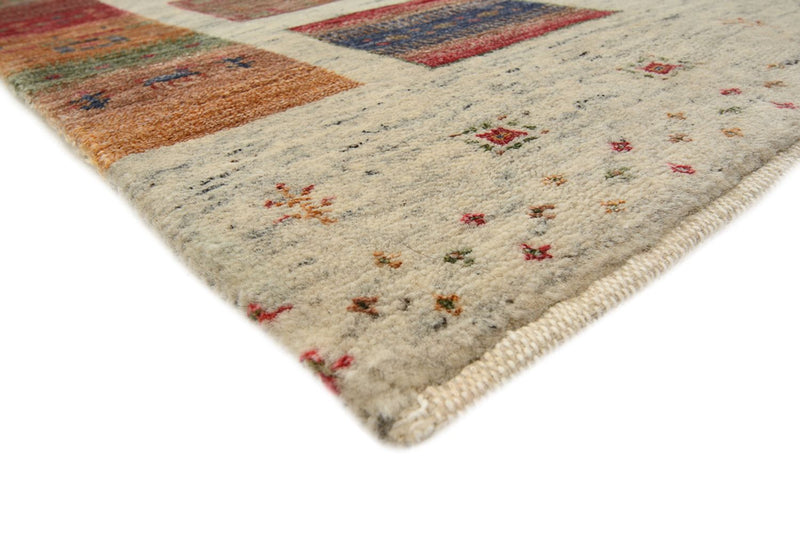 Alfombra Gabbeh - Loribaft Indus - 204 x 154 cm - beige oscuro