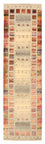 Alfombra de pasillo Alfombra Gabbeh - Loribaft Indus - 306 x 84 cm - beige oscuro