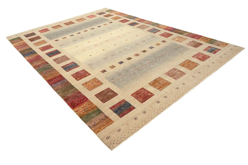 Alfombra Gabbeh - Loribaft Indus - 351 x 254 cm - beige oscuro