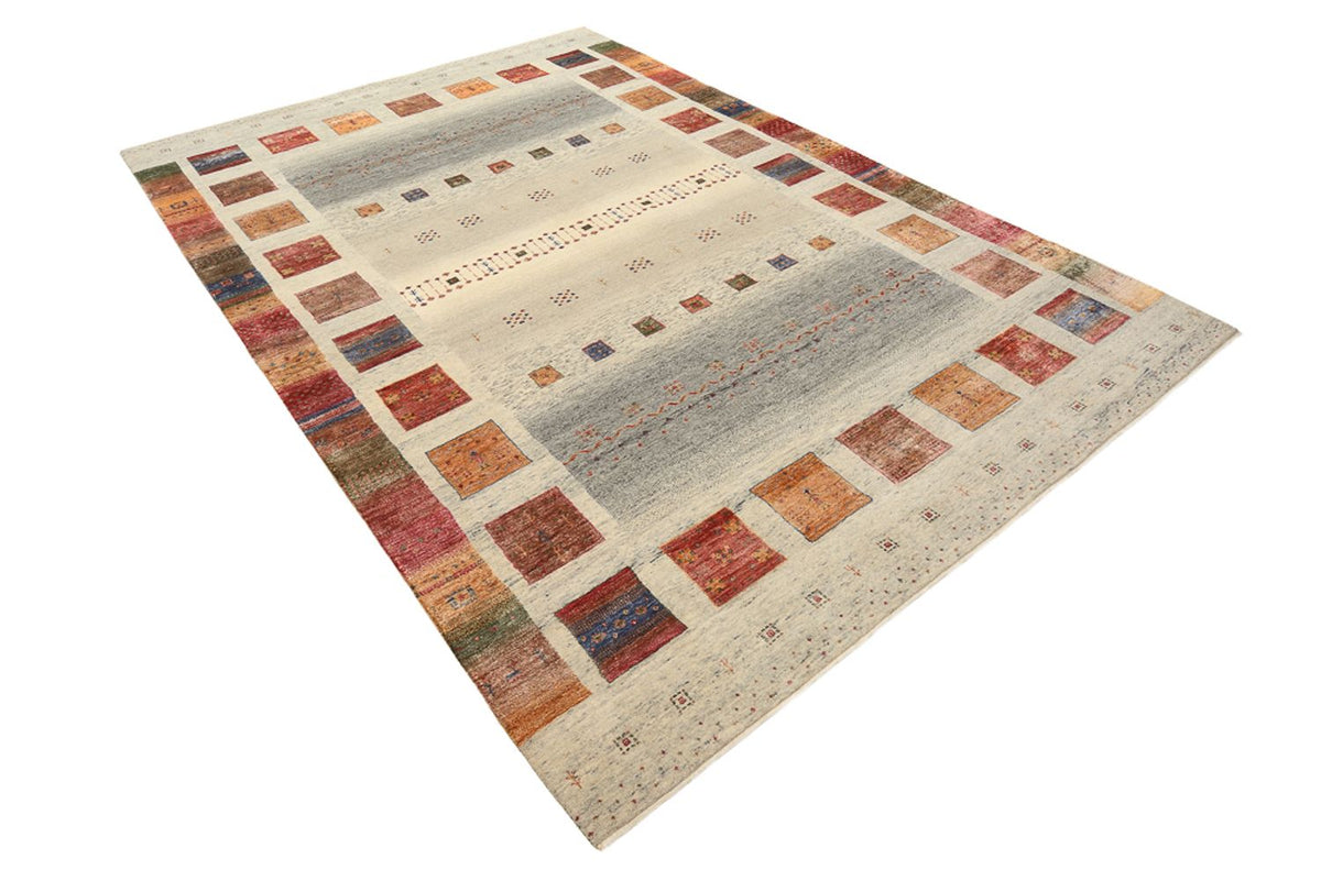 Alfombra Gabbeh - Loribaft Indus - 301 x 207 cm - beige oscuro