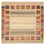 Alfombra Gabbeh - Loribaft Indus cuadrado  - 206 x 204 cm - beige oscuro